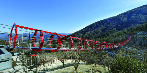 동의보감촌의 새로운 체험시설인 힐링교(출렁다리) 건설이 추진 중이다