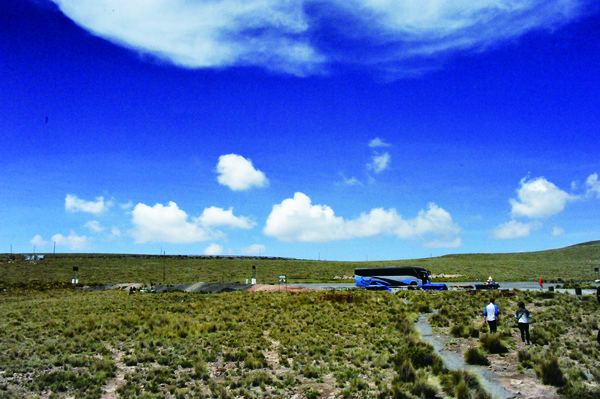 아레키파에서 푸노 가는 길, 허허벌판에 서 있는 천국