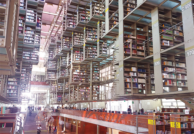 인터스텔라 도서관이라는 별명과 어울리는 바스콘셀로스 도서관