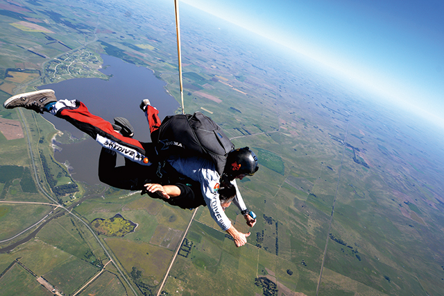 하늘에서 바라본 풍경, 부에노스아이레스에서 즐긴 스카이다이빙