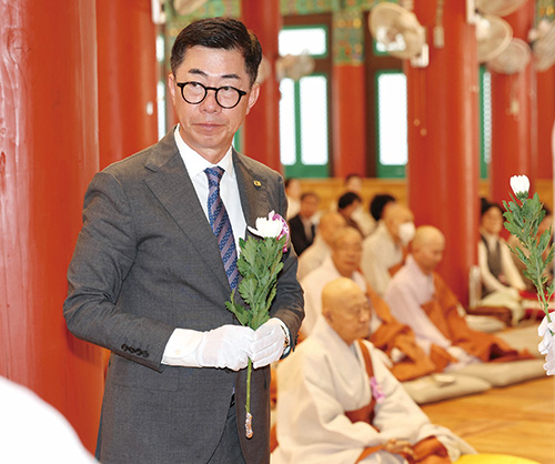 통도사 개산대제 법요식 참석