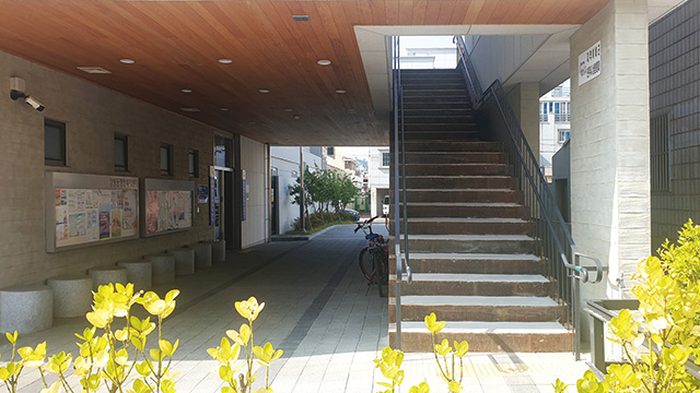 진주 상봉동행정복지센터 3층 테라스