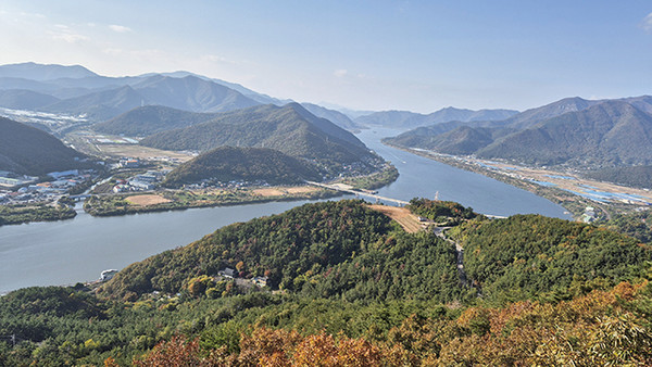 오봉산 정상에서 바라본 낙동강