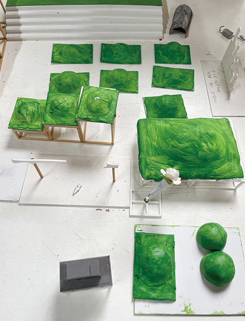 최수환 작가 구상 중인 무덤 작품 모형