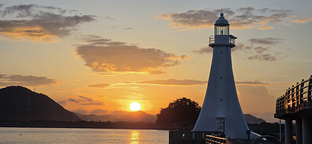 해양공원의 일출