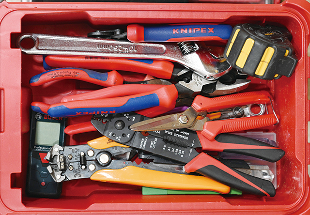 방상환 작가의 작업 도구